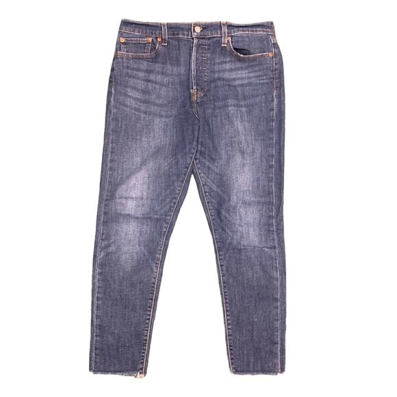 Levi's Denim - Levi’s Wedgie Skinny Raw Hem Cropped sz 32 Stretch‎ Highrise